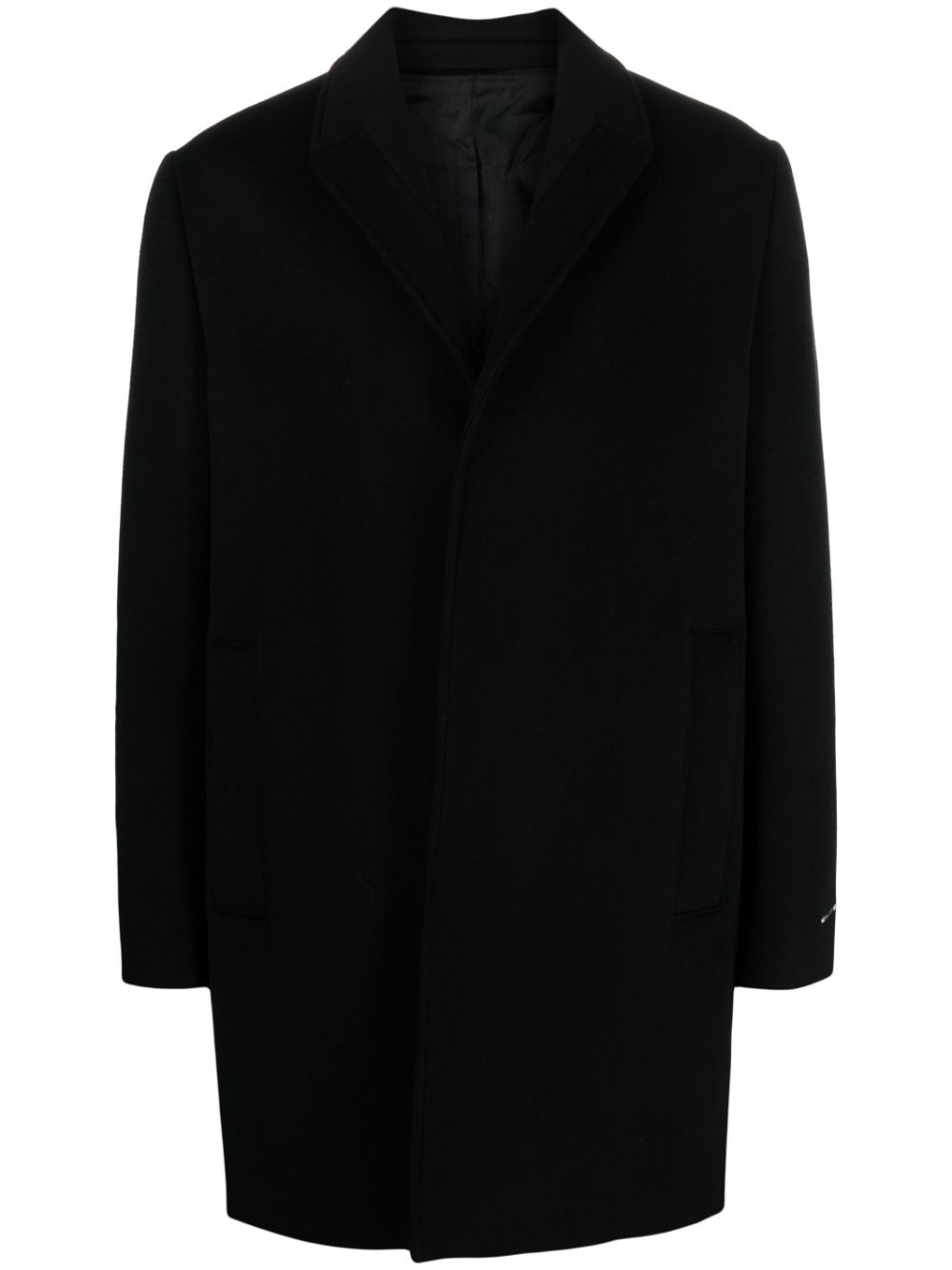 notched-lapel single-breasted coat - 1