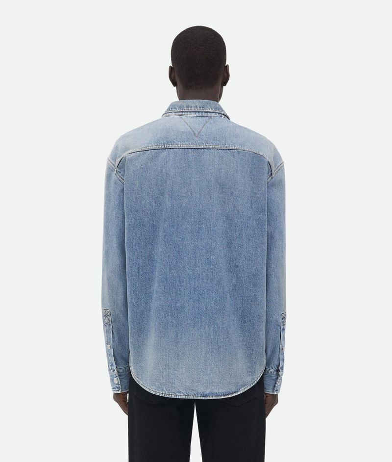 Vintage Medium Indigo Denim Shirt 3
