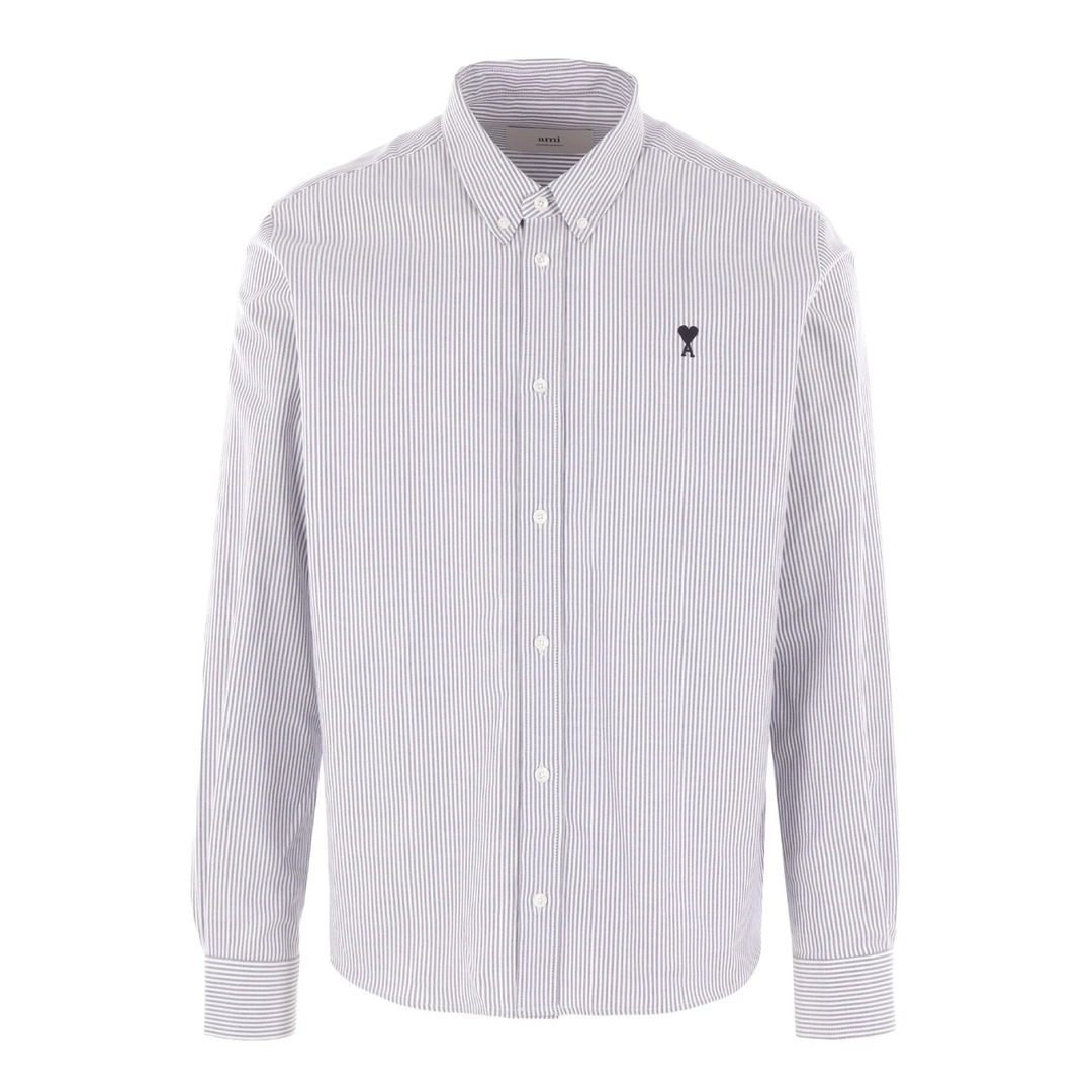 Classic Fit Shirt Stripe Black - 1