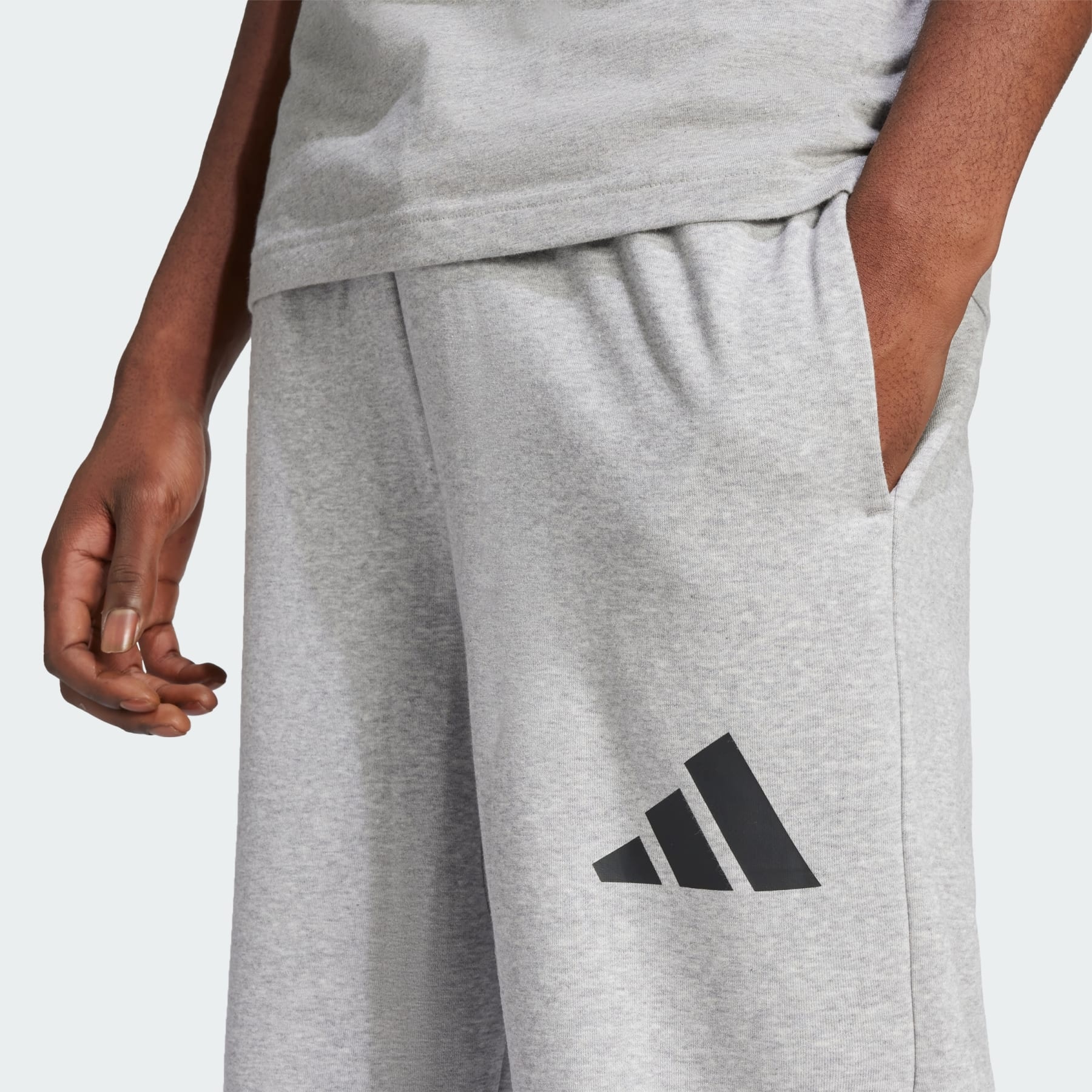 Essentials Wide Leg 3 Bar Logo Pants - 5