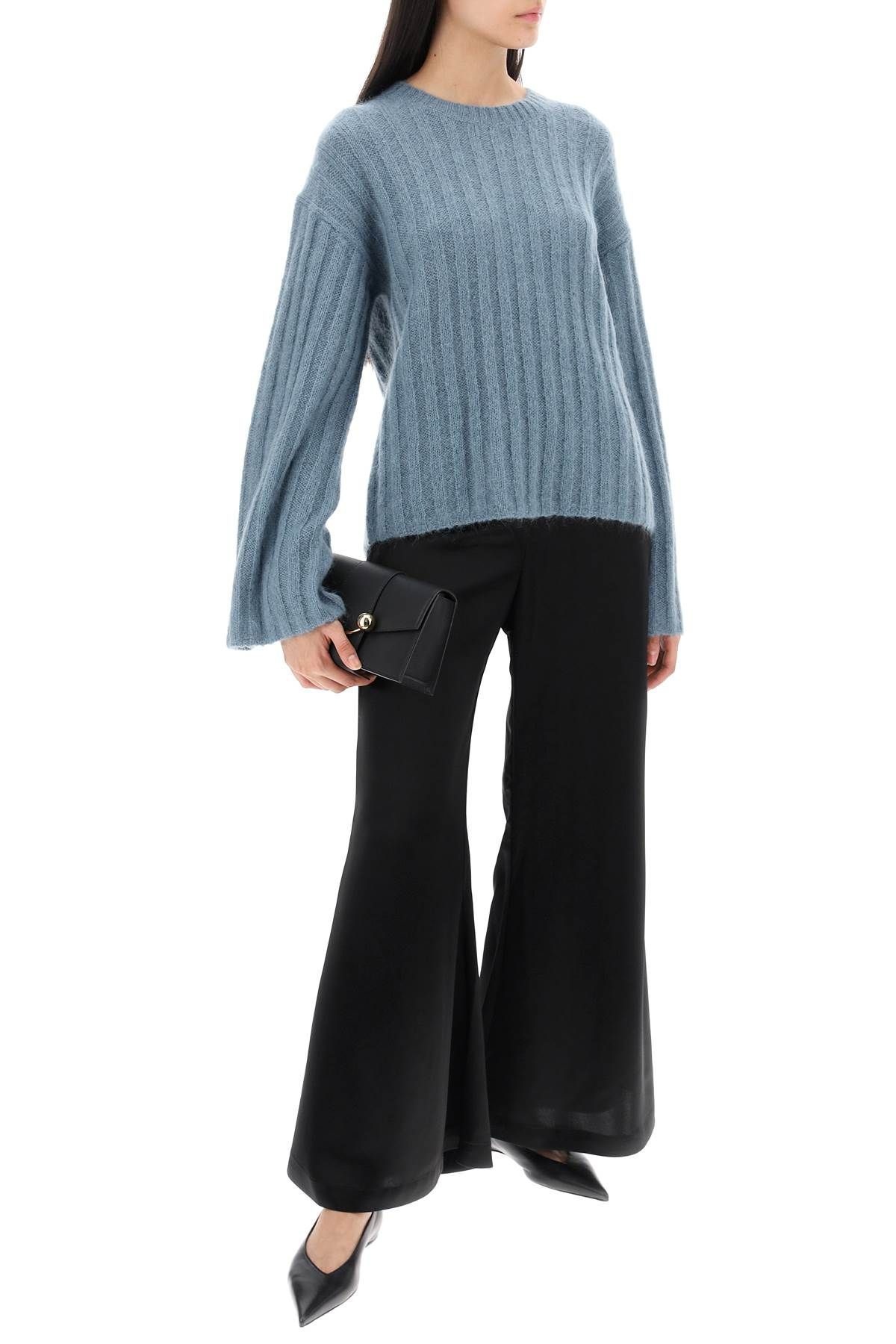 RIBBED KNIT PULLOVER SWEATER - 2