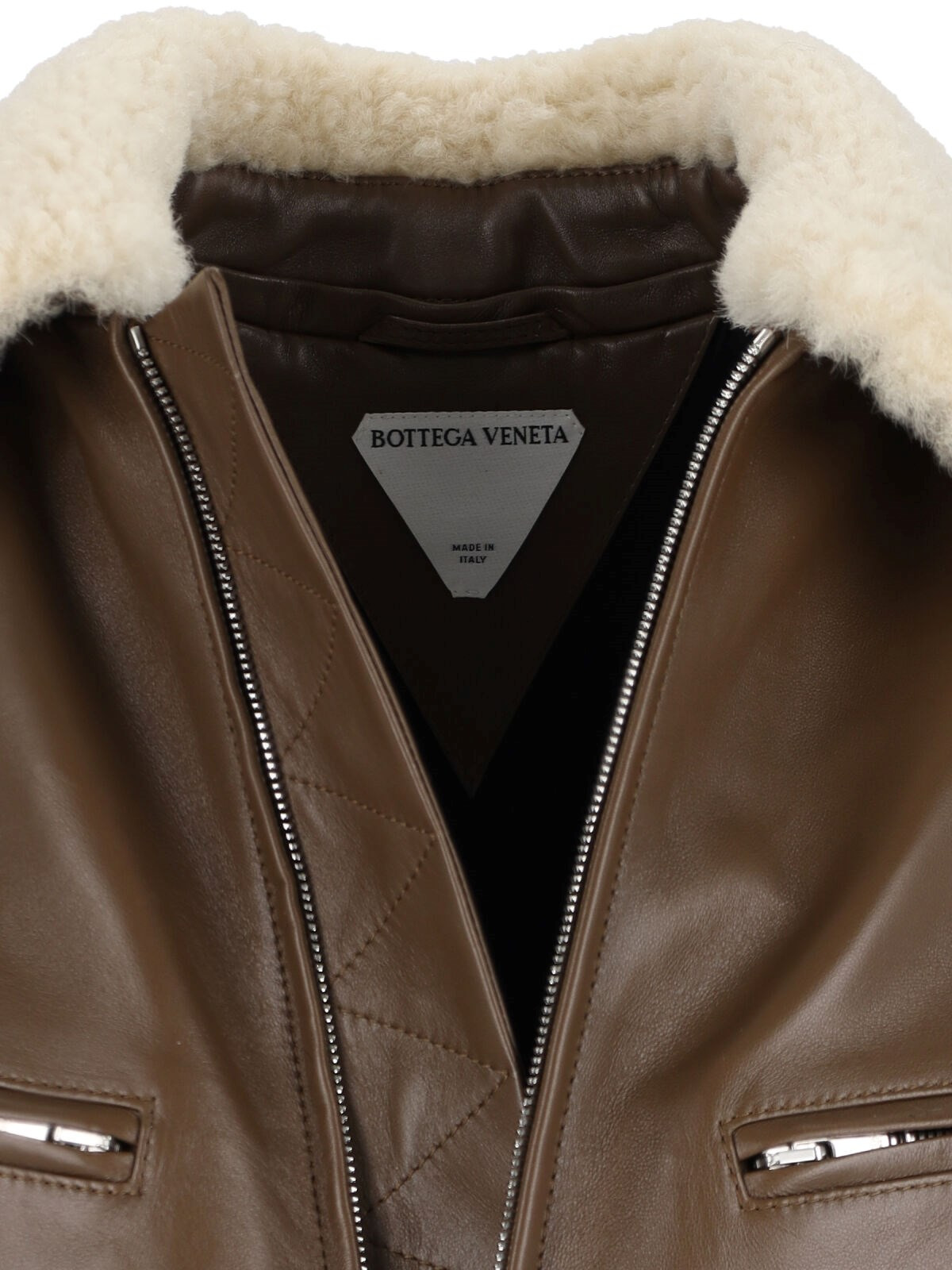 SHEARLING COLLAR BOMBER JACKET - 3