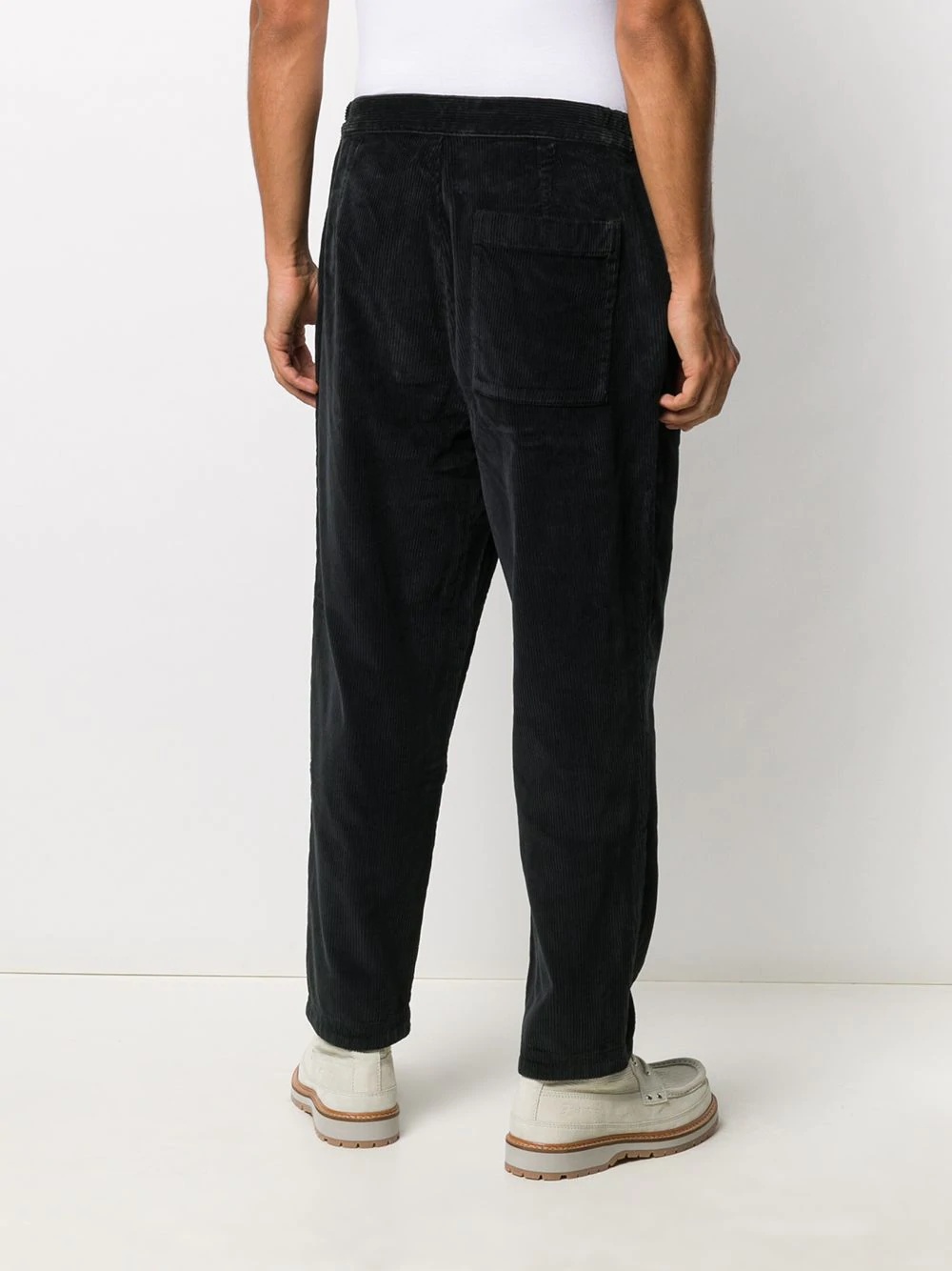 tapered corduroy leg trousers - 4