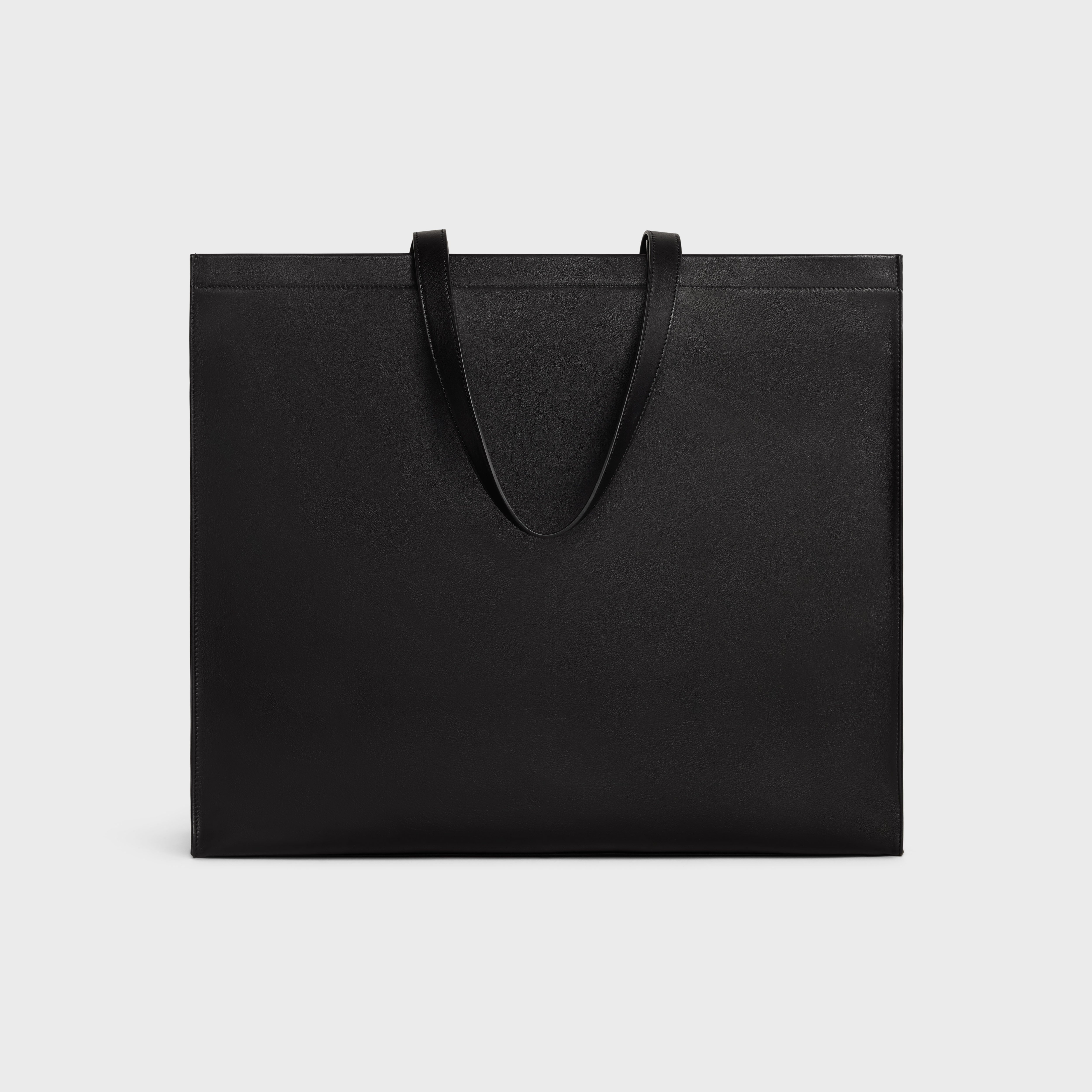LARGE SQUARED CABAS in CALFSKIN WITH CELINE WILTERN PRINT - 3