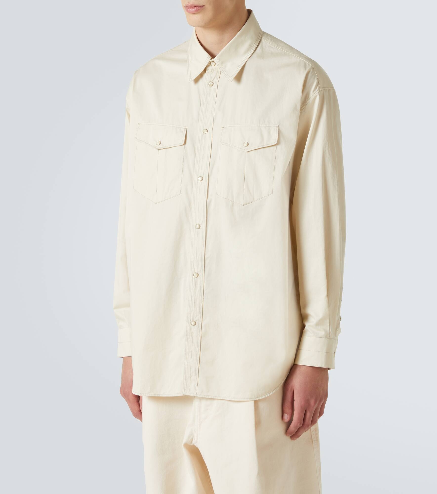 Cotton satin Western shirt - 3
