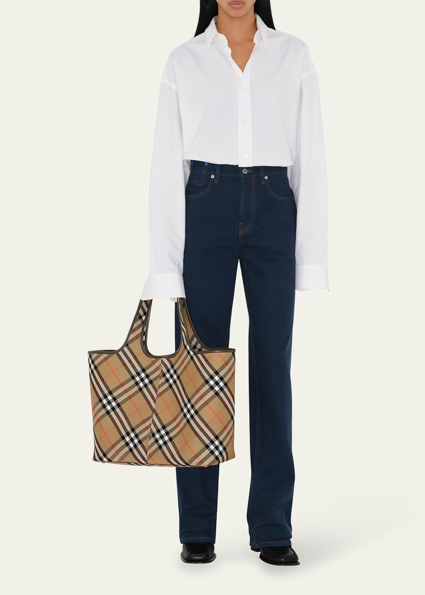 関税込！【BURBERRY】 SS25 SM CHECK TOTE