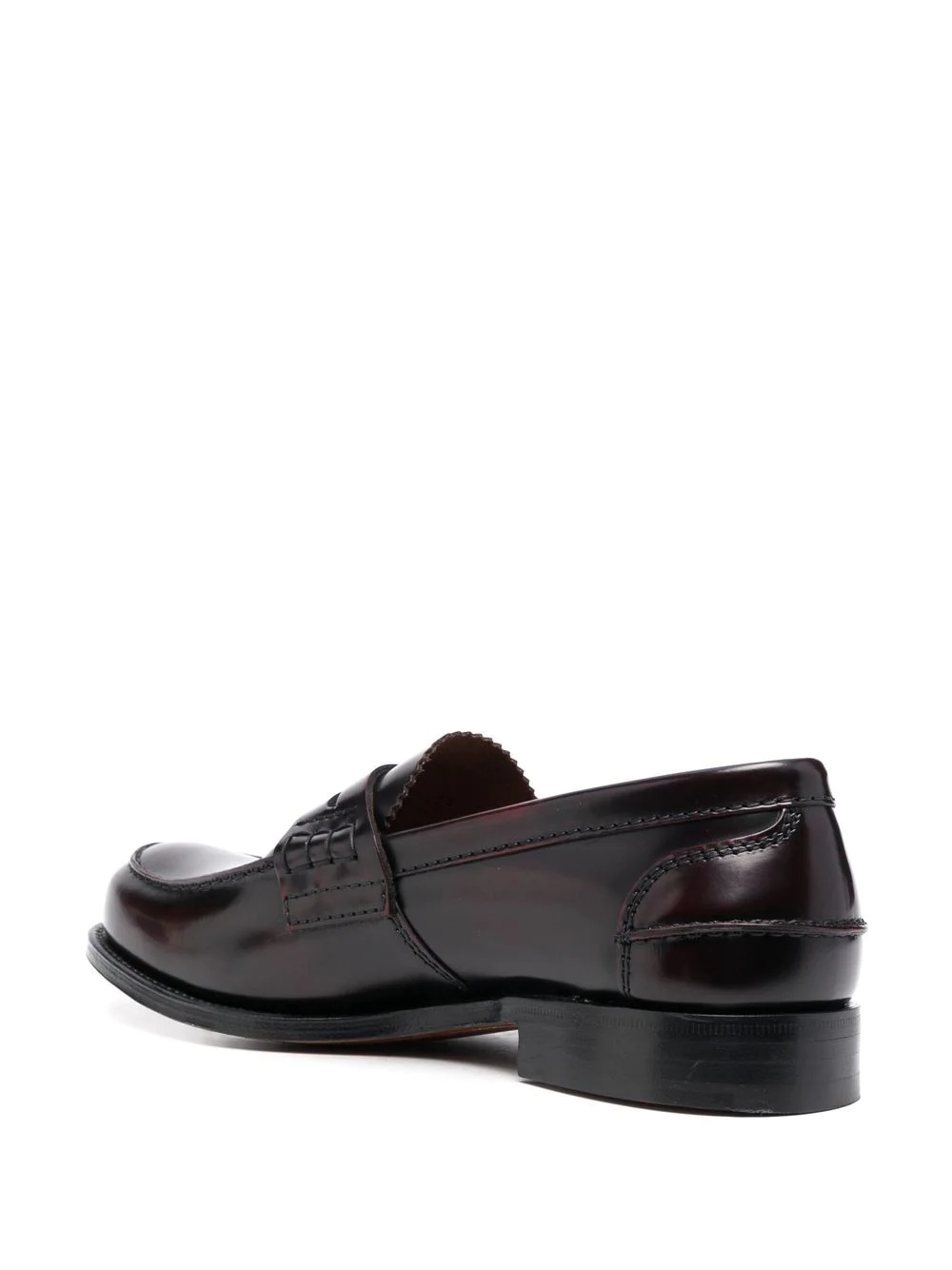 penny-slot leather loafers - 3