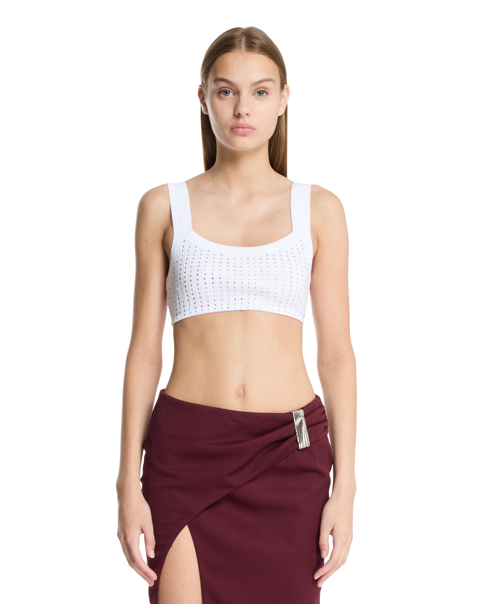 White Rhinestone Top - 1