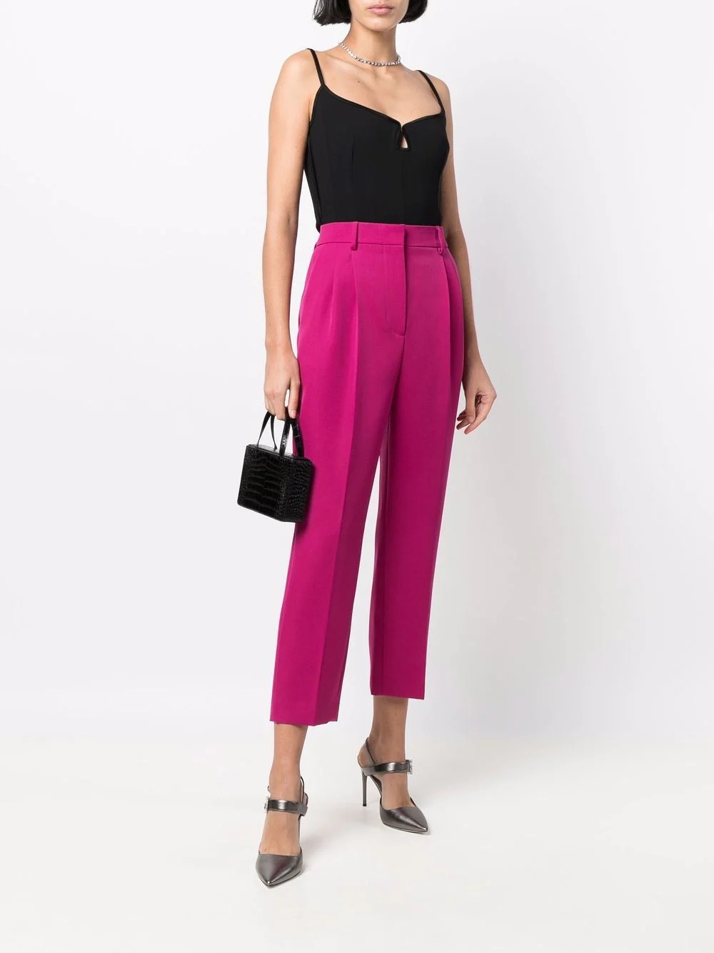 straight-leg palazzo trousers - 2