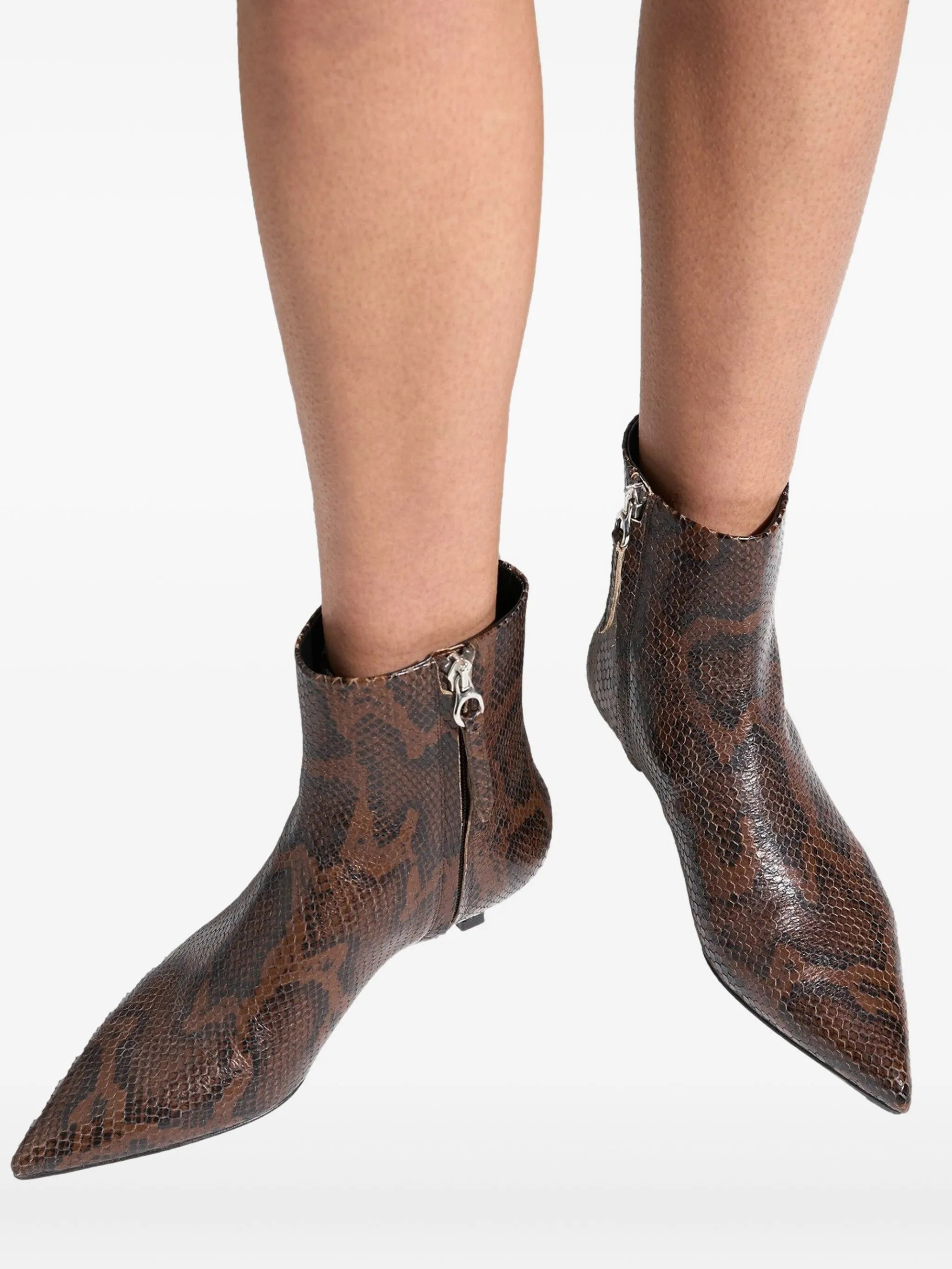 Aeyde 35mm Sofie Pointed-toe Ankle Boots - 3