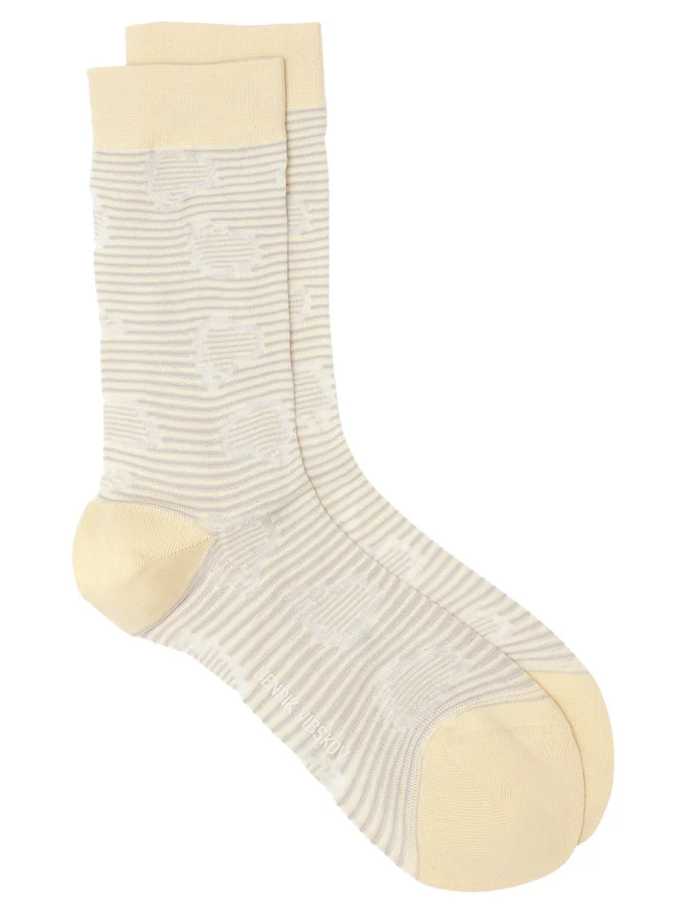HAND JELLY TRANSPARENT SOCKS FEMME - CREME WHITE JELLY - 1
