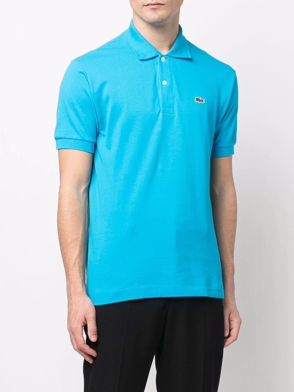 logo-patch polo shirt - 3