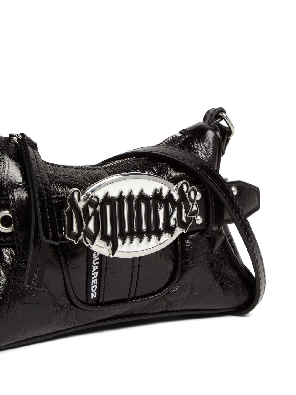 Gothic leather shoulder bag - 5