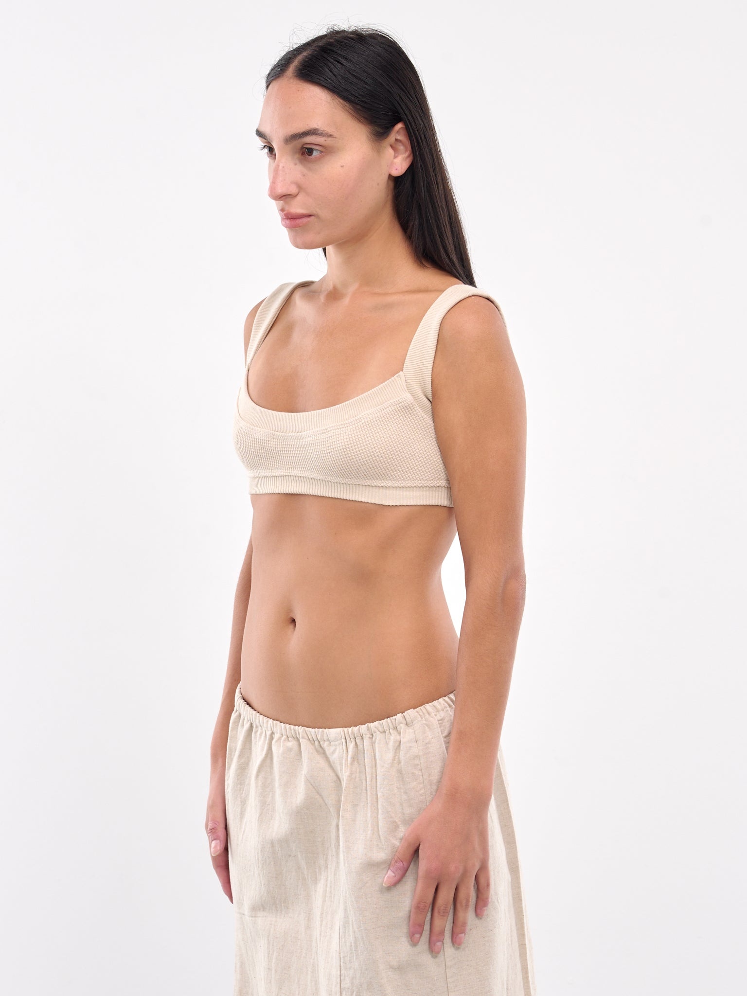 Waffle Knit Bralette - 2