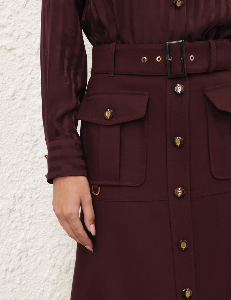 LUNA WOOL MIDI SKIRT 5
