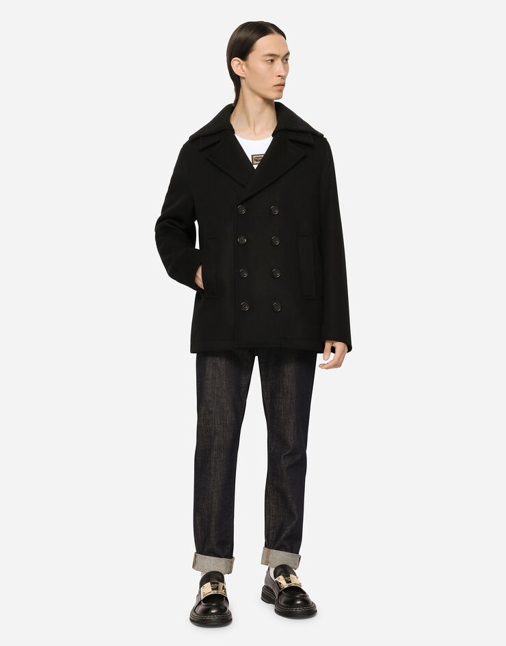 Wool and cashmere peacoat - 4