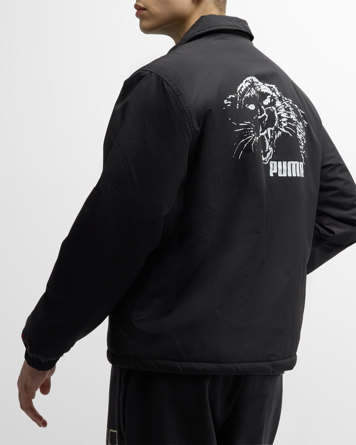 PUMA x Noah Men's Sherpa-Lined Coach Jacket neimanmarcus