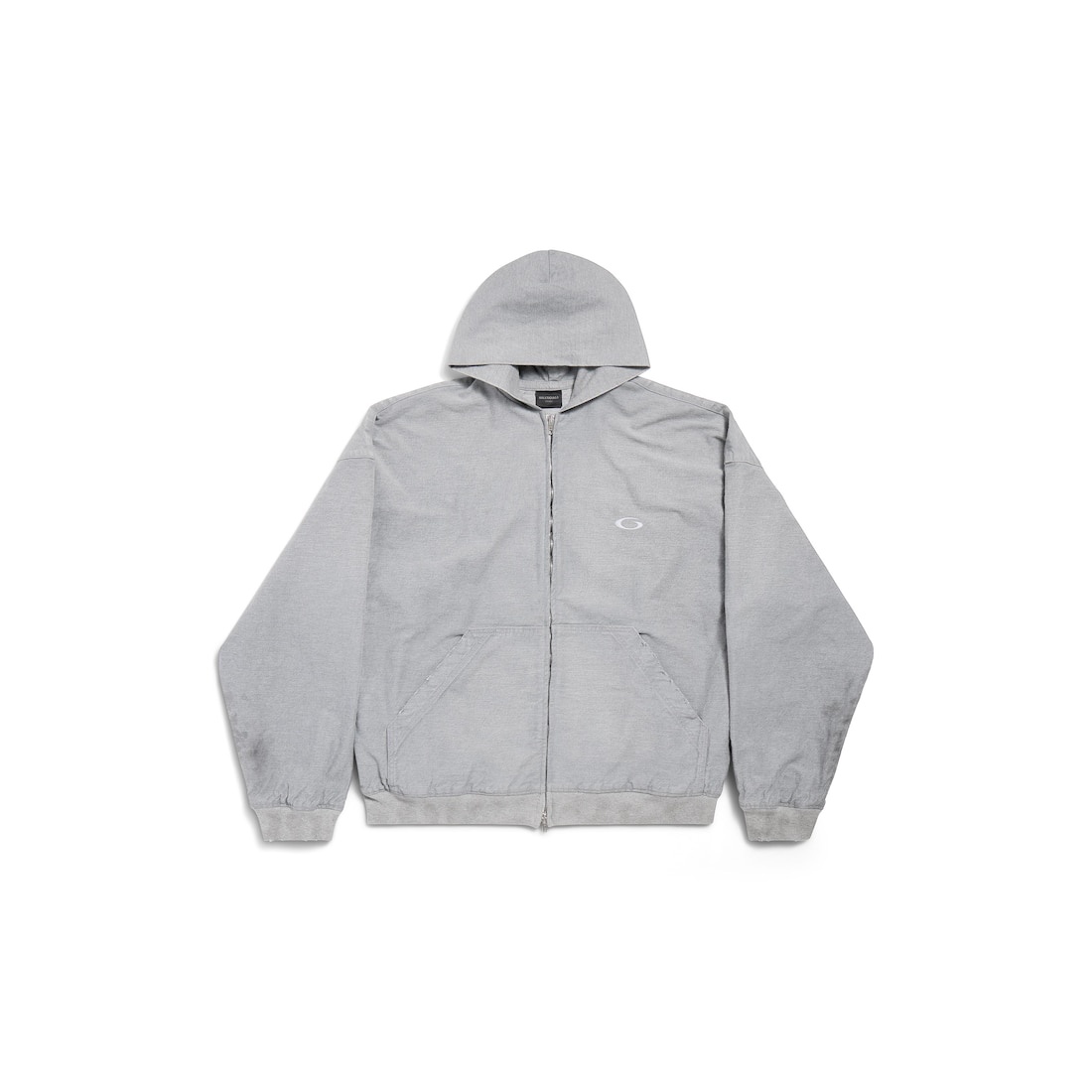 Men's Trompe L'œil Hoodie in Heather Grey - 1