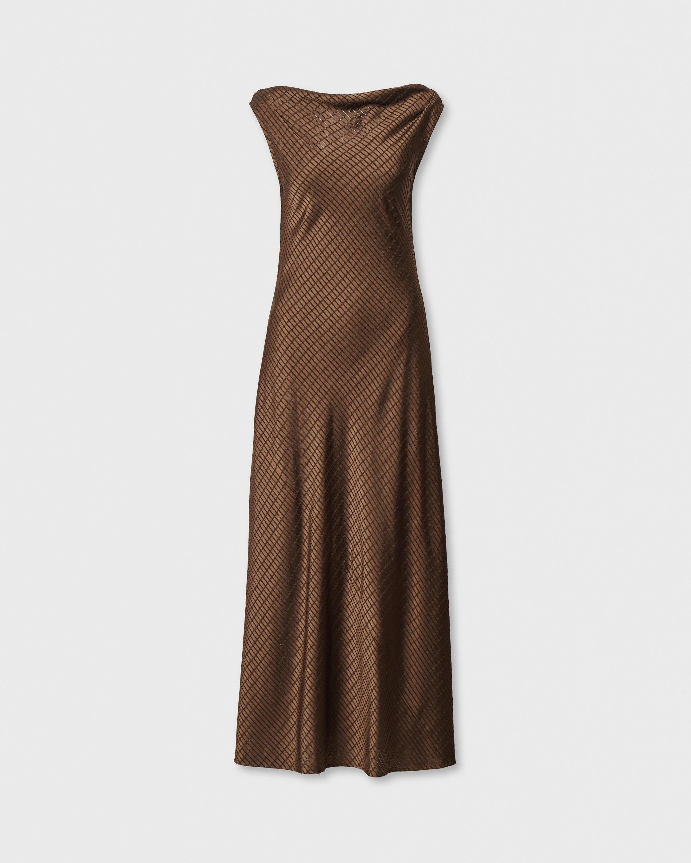 Jessica Textured Satin Dress - 1