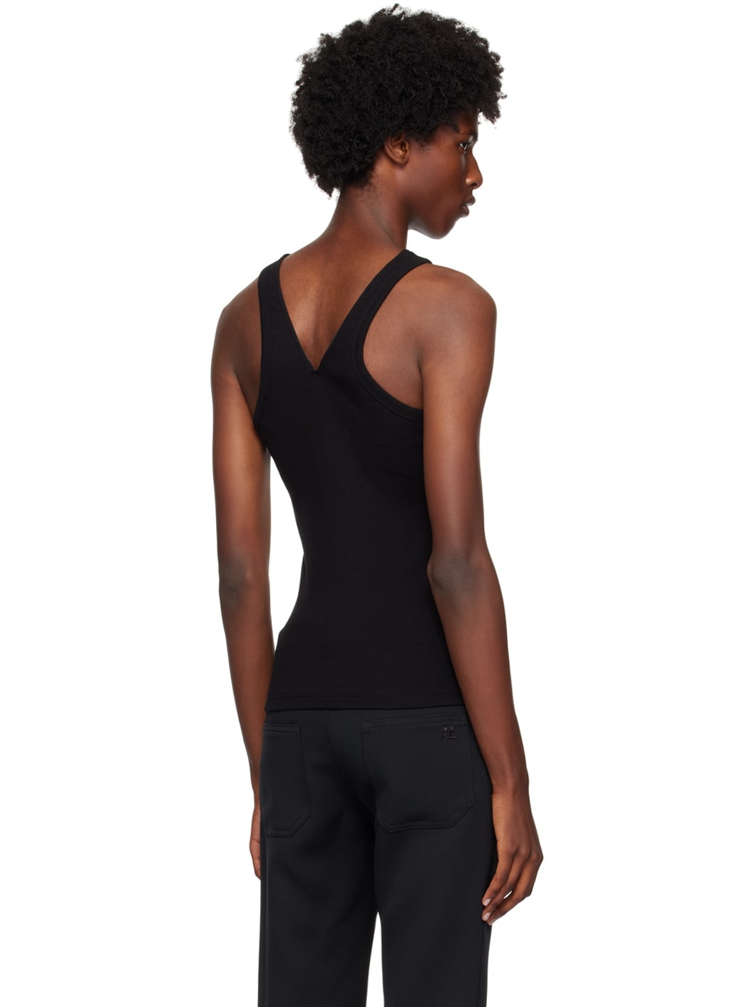Black Zipped Tank Top - 3