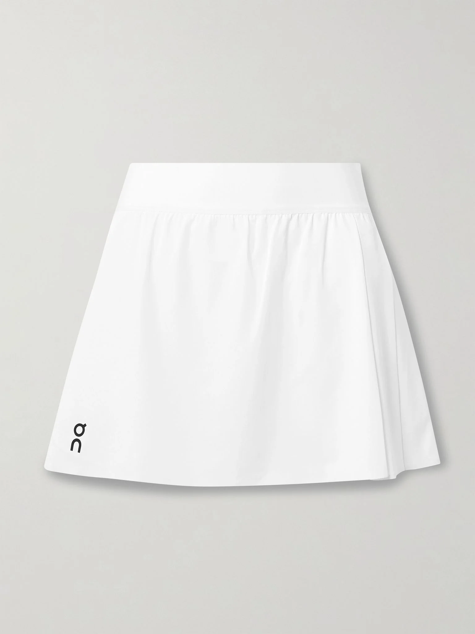 Court pleated recycled-jersey tennis skirt White - 1
