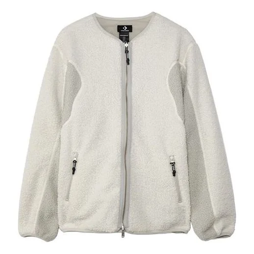 Converse x Slam Jam Jointly Signed Causual Sports Reversible Splicing Jacket Coat Male White 1002228 - 1