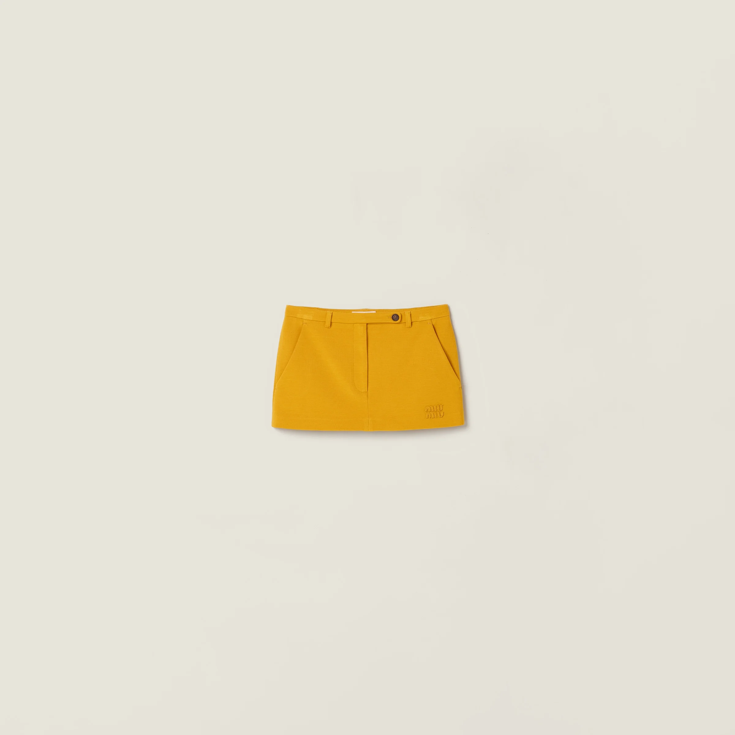 Milano rib knit miniskirt - 1