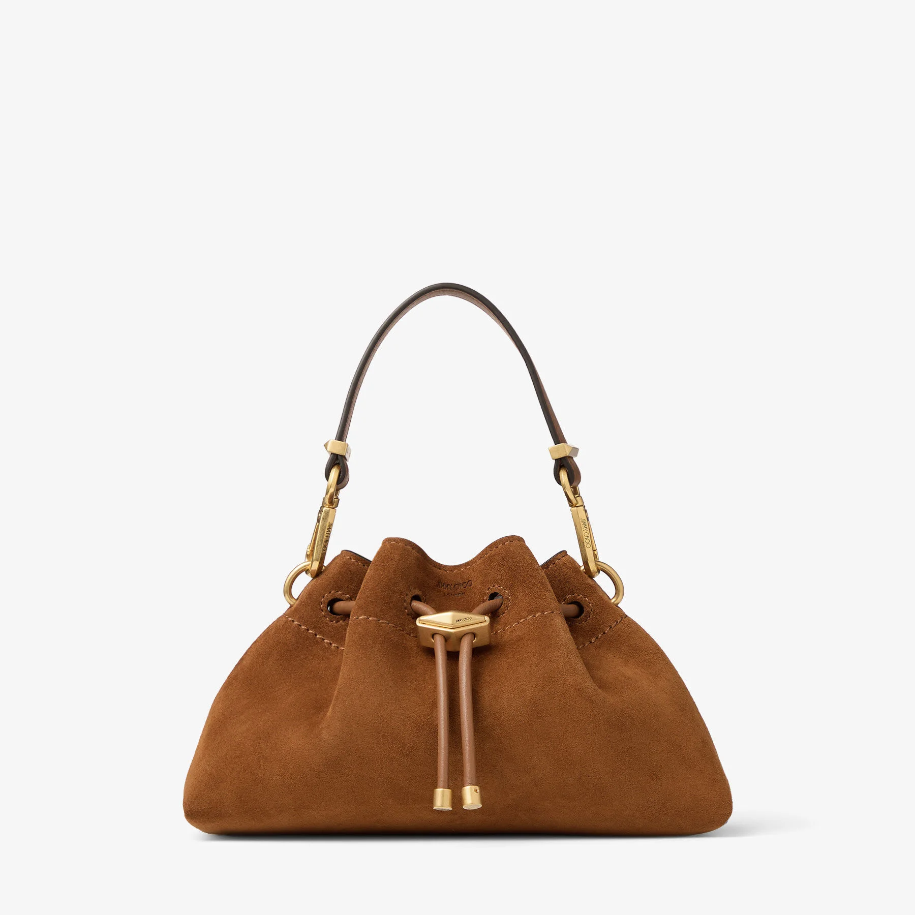 Cinch Small Tan Suede Shoulder Bag - 1