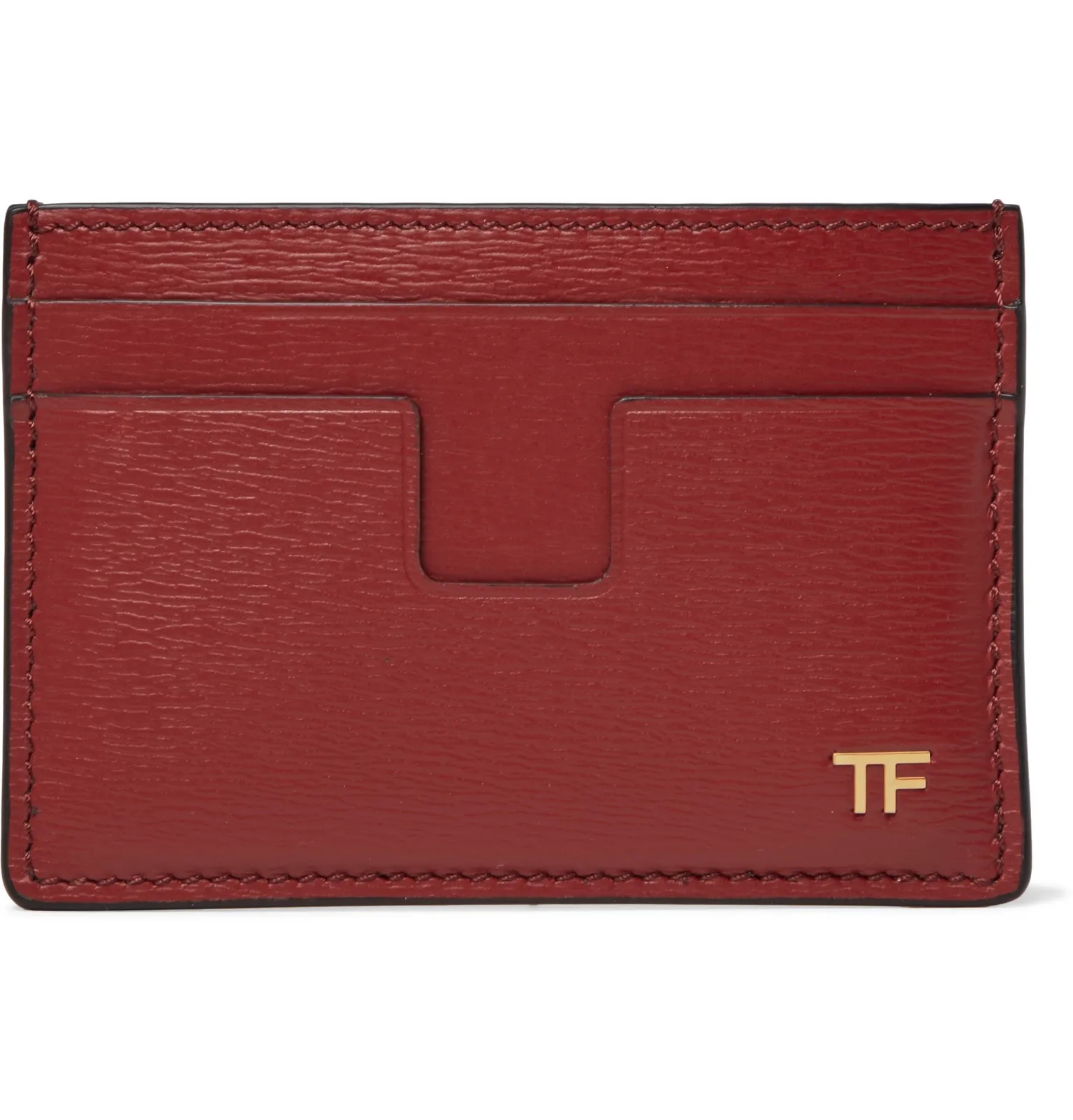 Textured-Leather Cardholder - 5