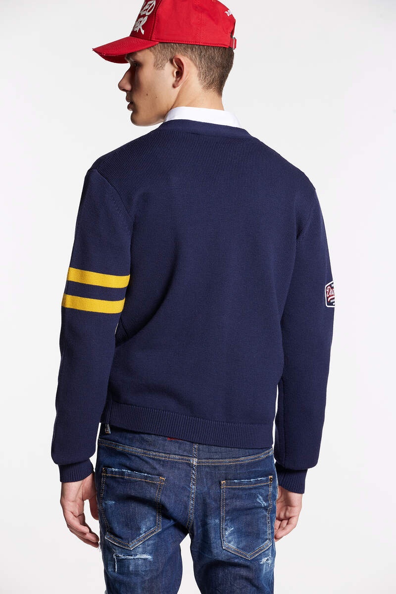 COLLEGE SHETLAND CARDIGAN KNIT - 2