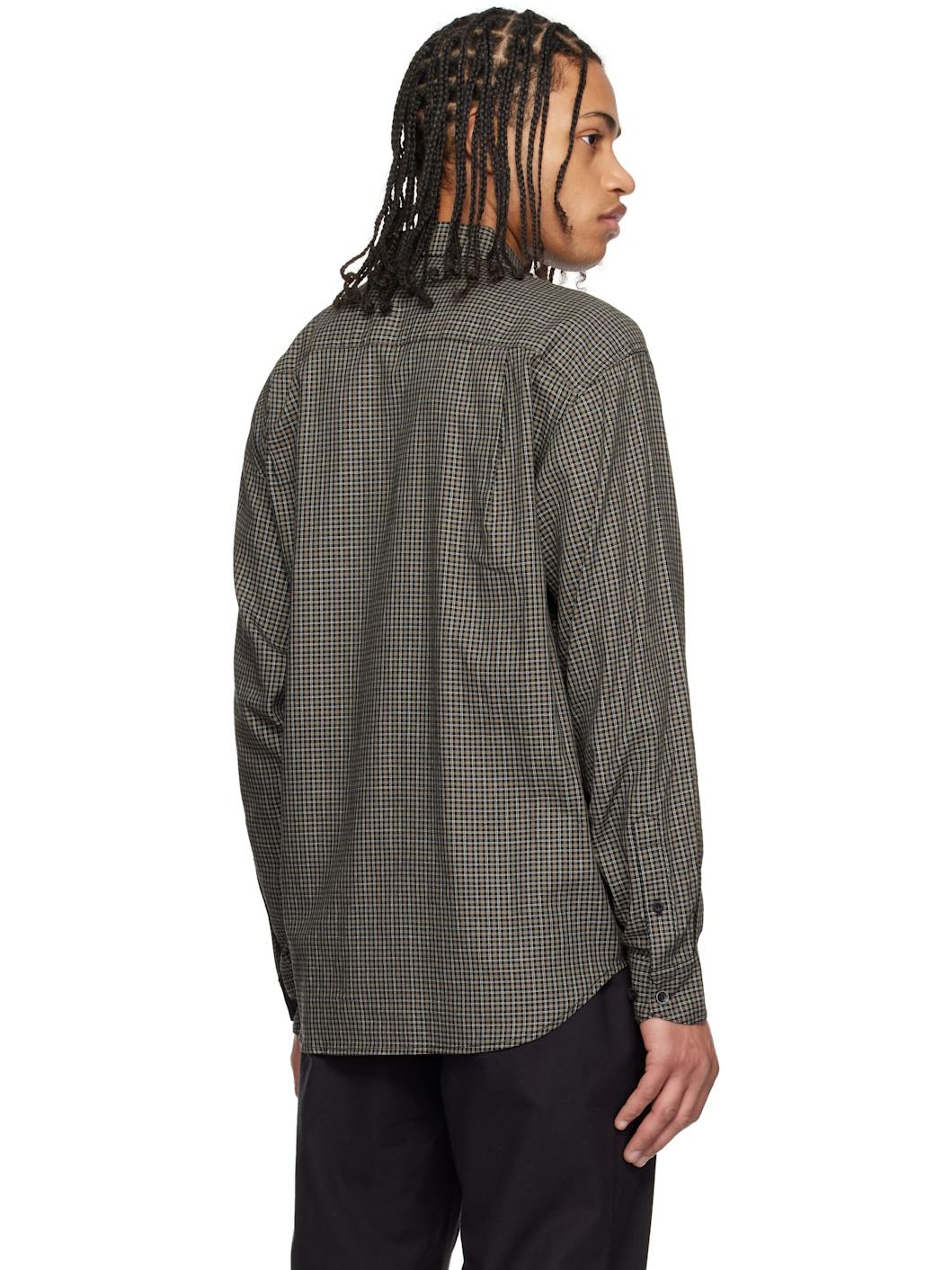 Khaki & Black Matthew Plaid Shirt - 3