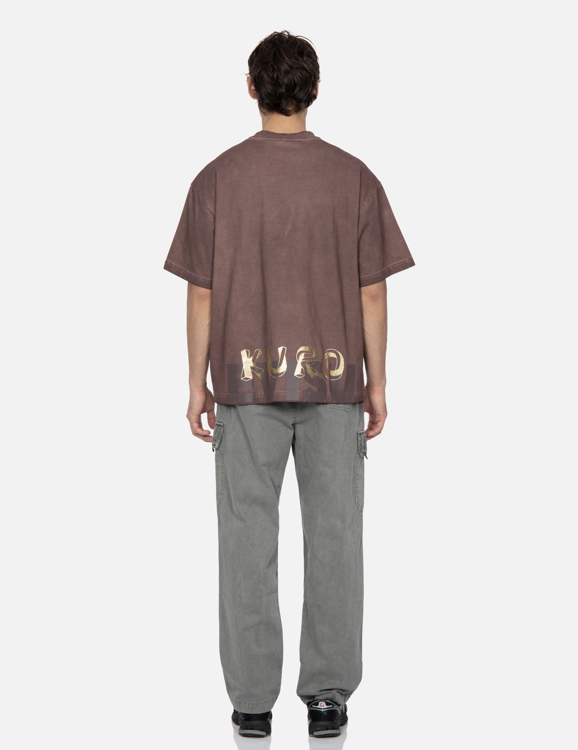 Spray Dyed Multi Logo Print Loose Fit T-shirt - 6