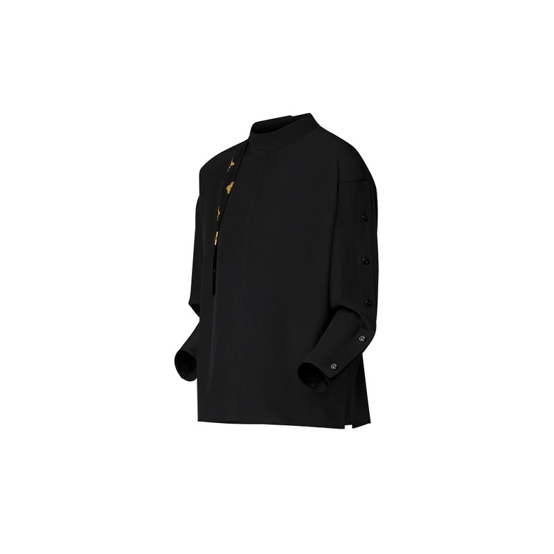 Louis Vuitton Monogram Lavaliere Button Sleeve Blouse outlook