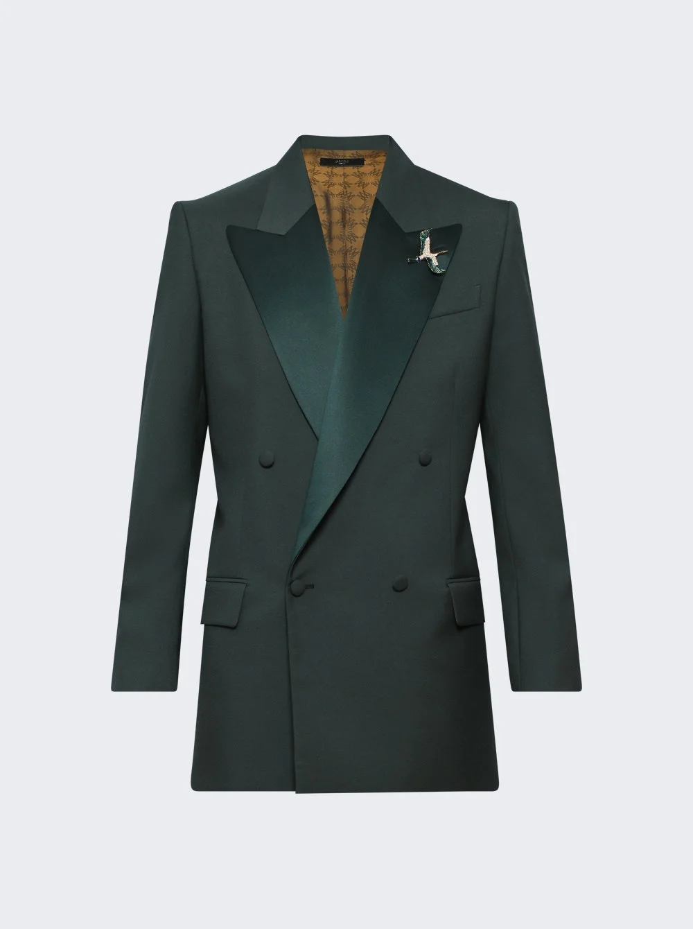 Double Breasted Blazer Dark Palm - 1