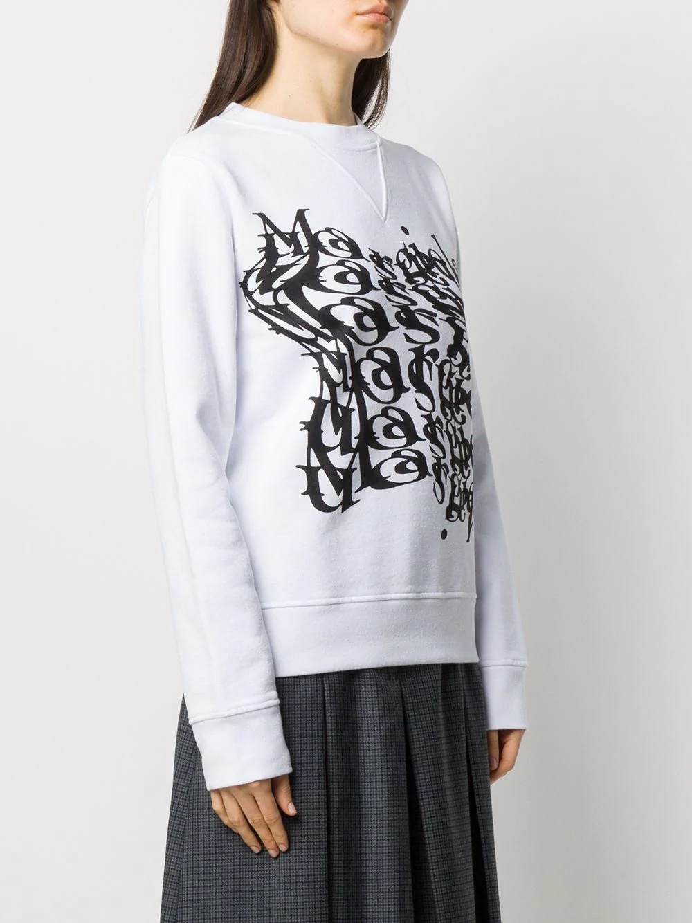 logo print sweatshirt - 3