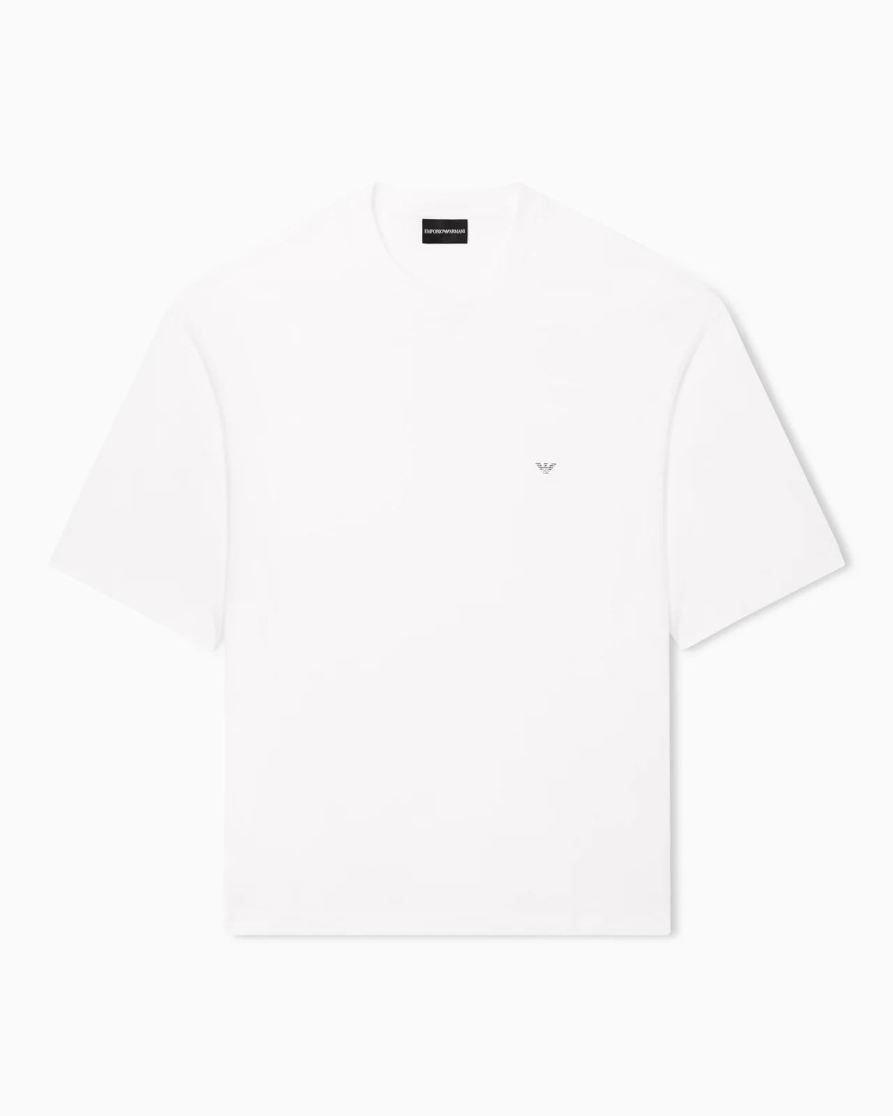 OVERSIZED JERSEY T-SHIRT WITH USED-EFFECT LOGO PRINT - 1