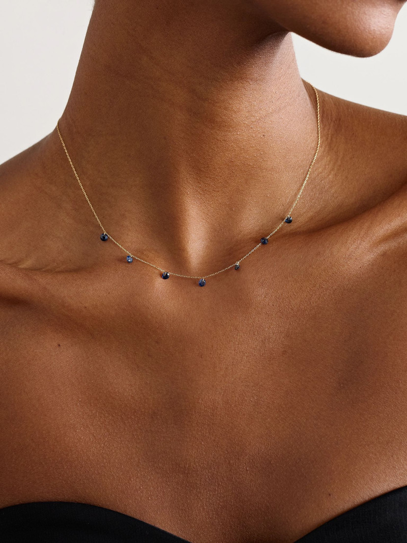PERSÉE 18-karat gold sapphire necklace Blue outlook