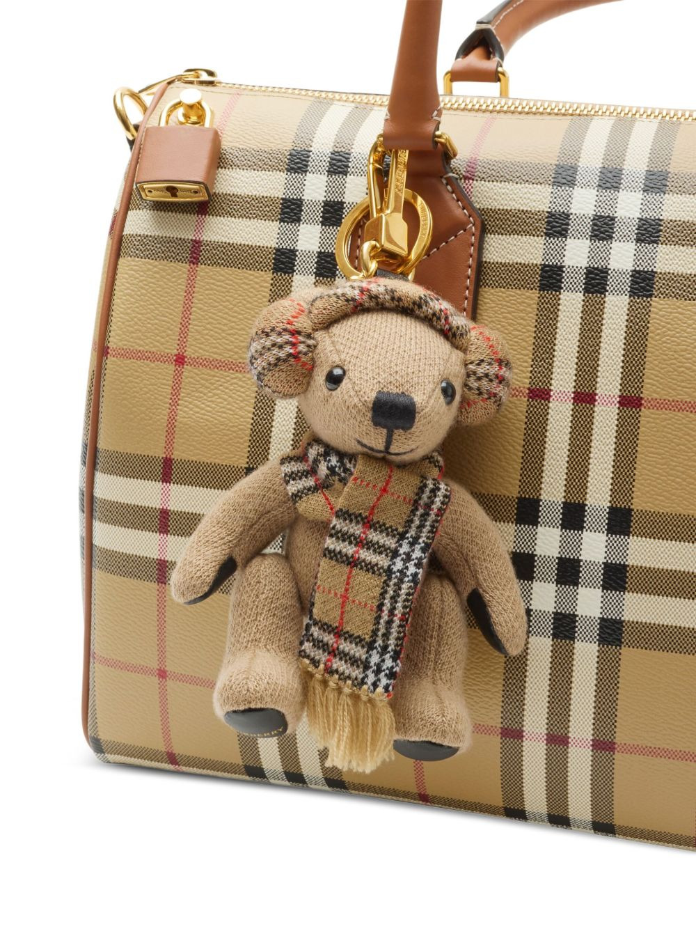 Thomas Bear check-scarf bag charm - 3