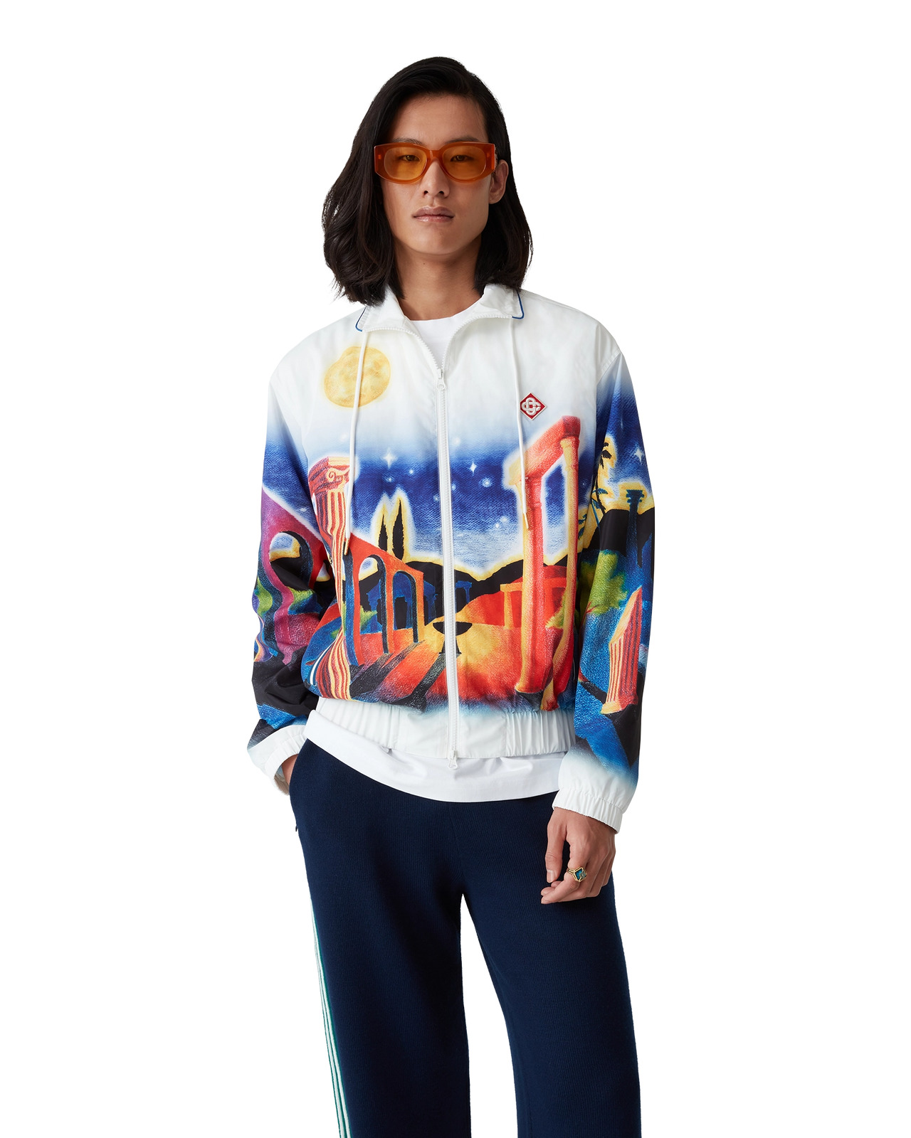Midnight Acropolis Windbreaker Jacket | Casablanca Paris - 4