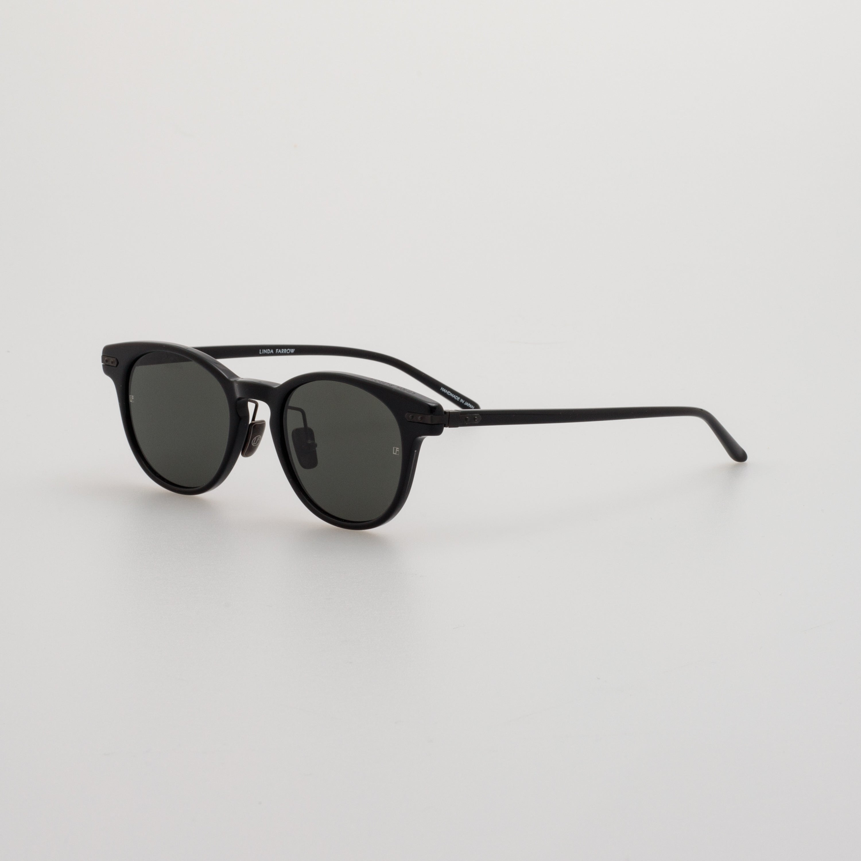 MEN'S BAY D-FRAME SUNGLASSES IN BLACK AND MATT NICKEL (ASIAN FIT) - 2