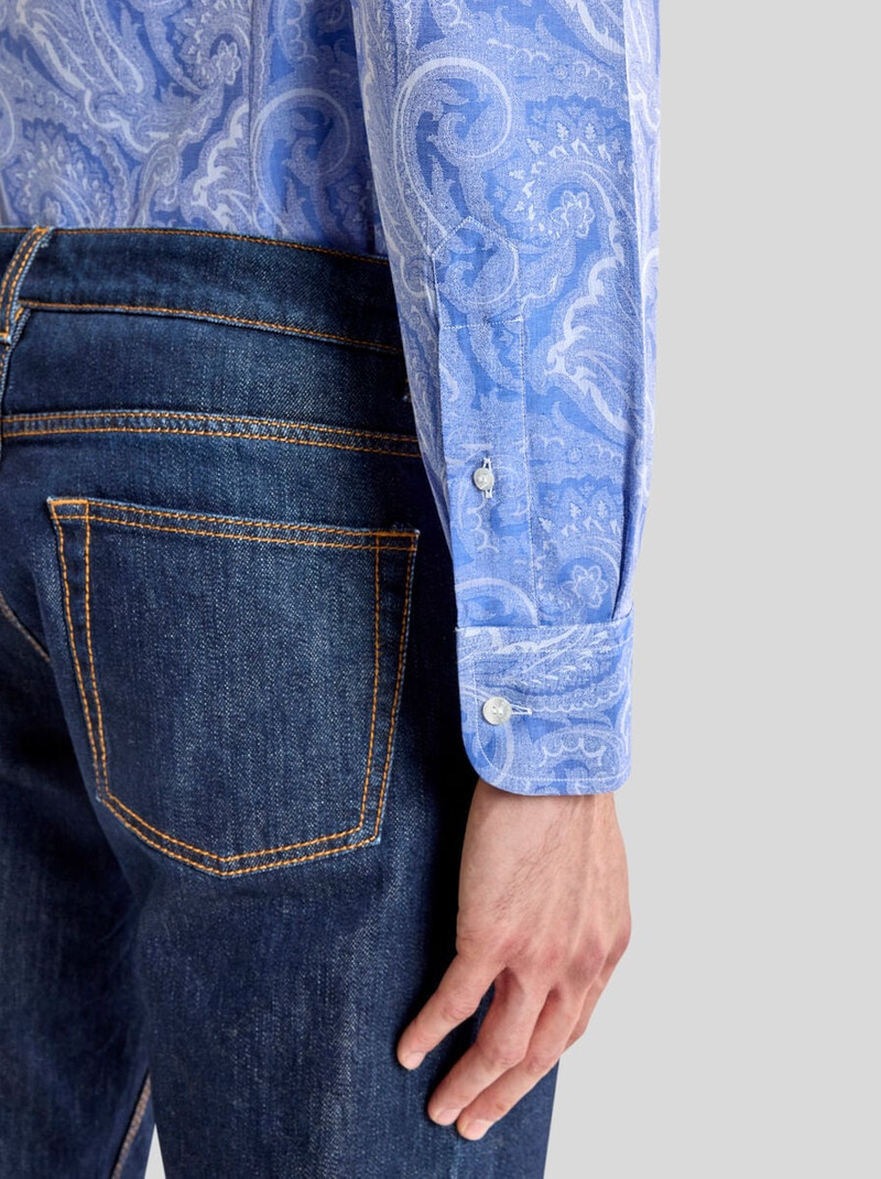 Etro FLORAL COTTON JACQUARD SHIRT outlook