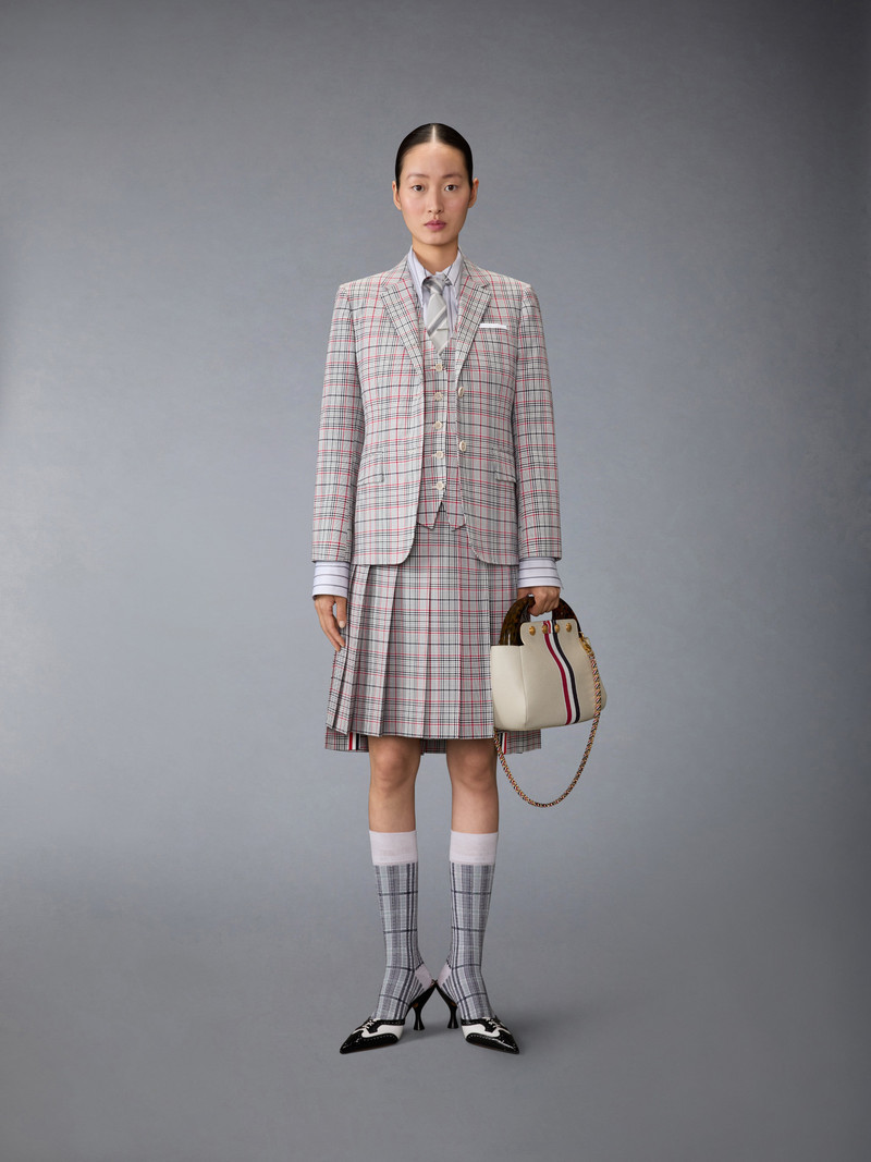 PLAID CHECK COOL WOOL VEST 4