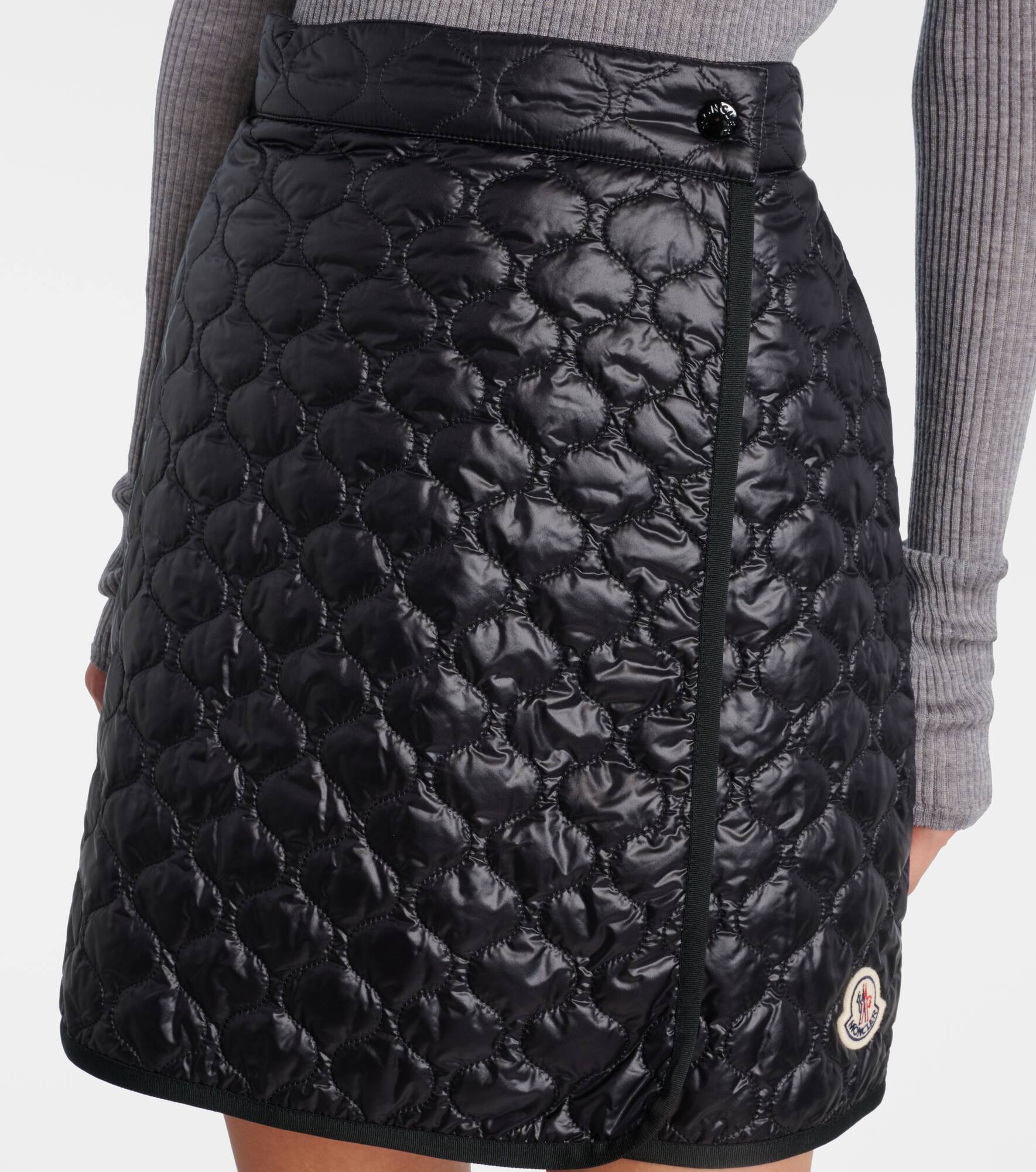 Quilted wrap skirt - 4