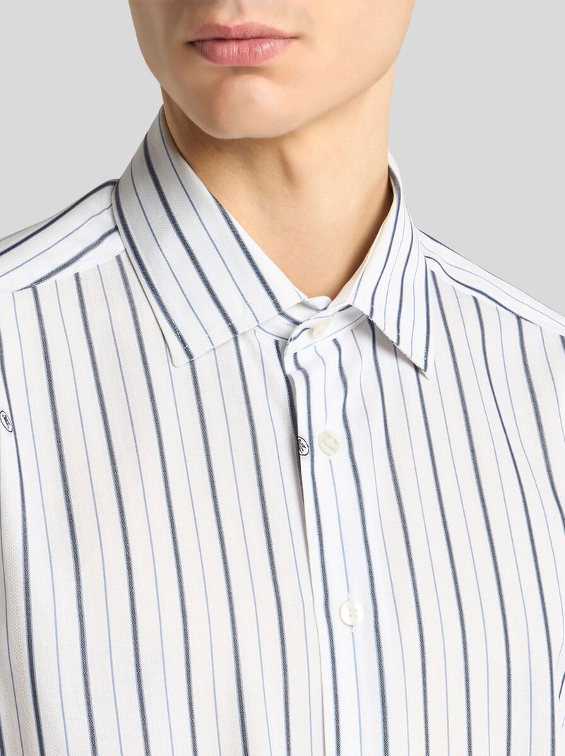 Etro STRIPED COTTON JACQUARD SHIRT outlook