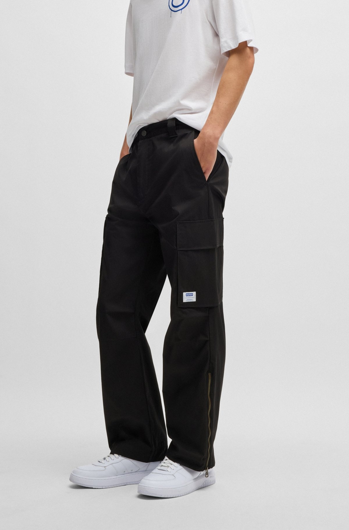 RELAXED-FIT CARGO TROUSERS IN COTTON - 2