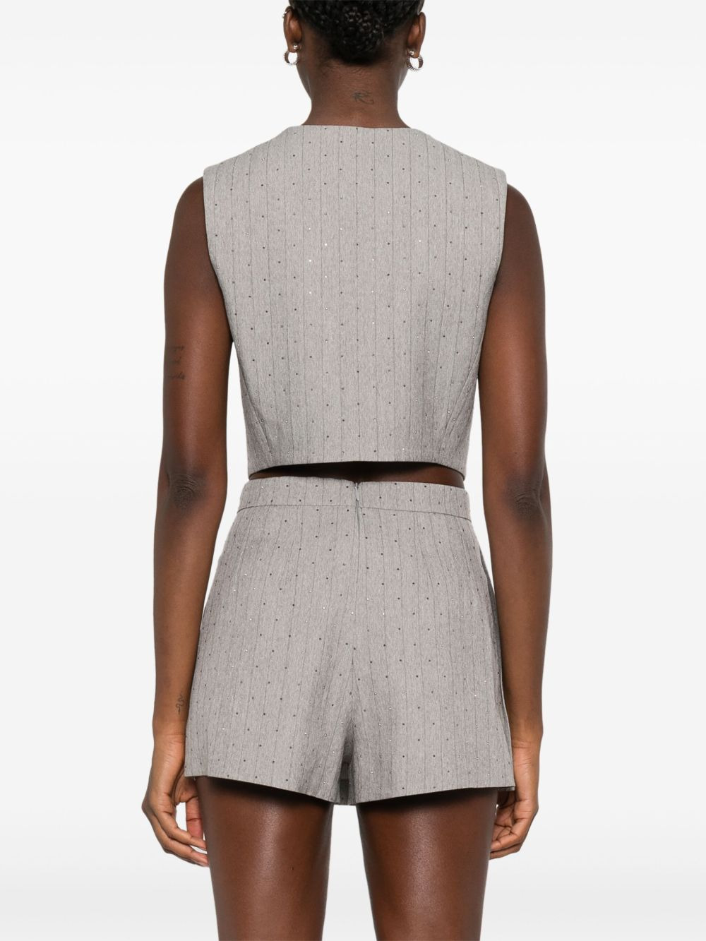 pinstriped vest - 4