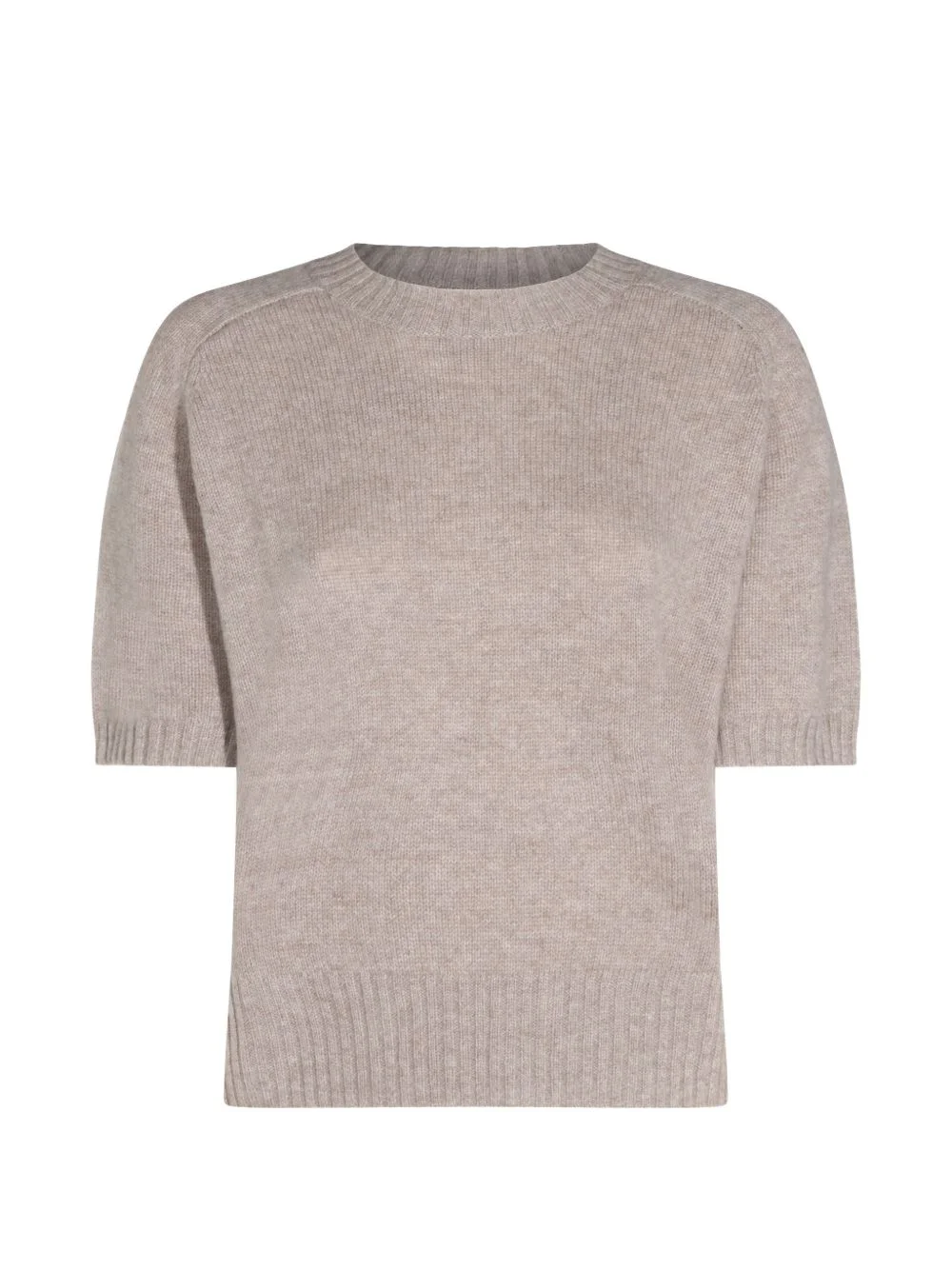 short-sleeve cashmere top - 1
