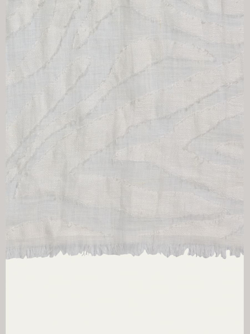 Brunello Cucinelli Abstract Animal-Print Linen Scarf outlook