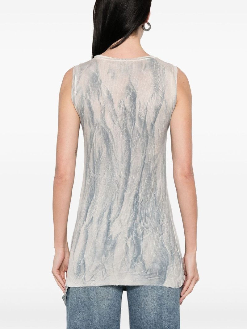 marbled-pattern tank top 4