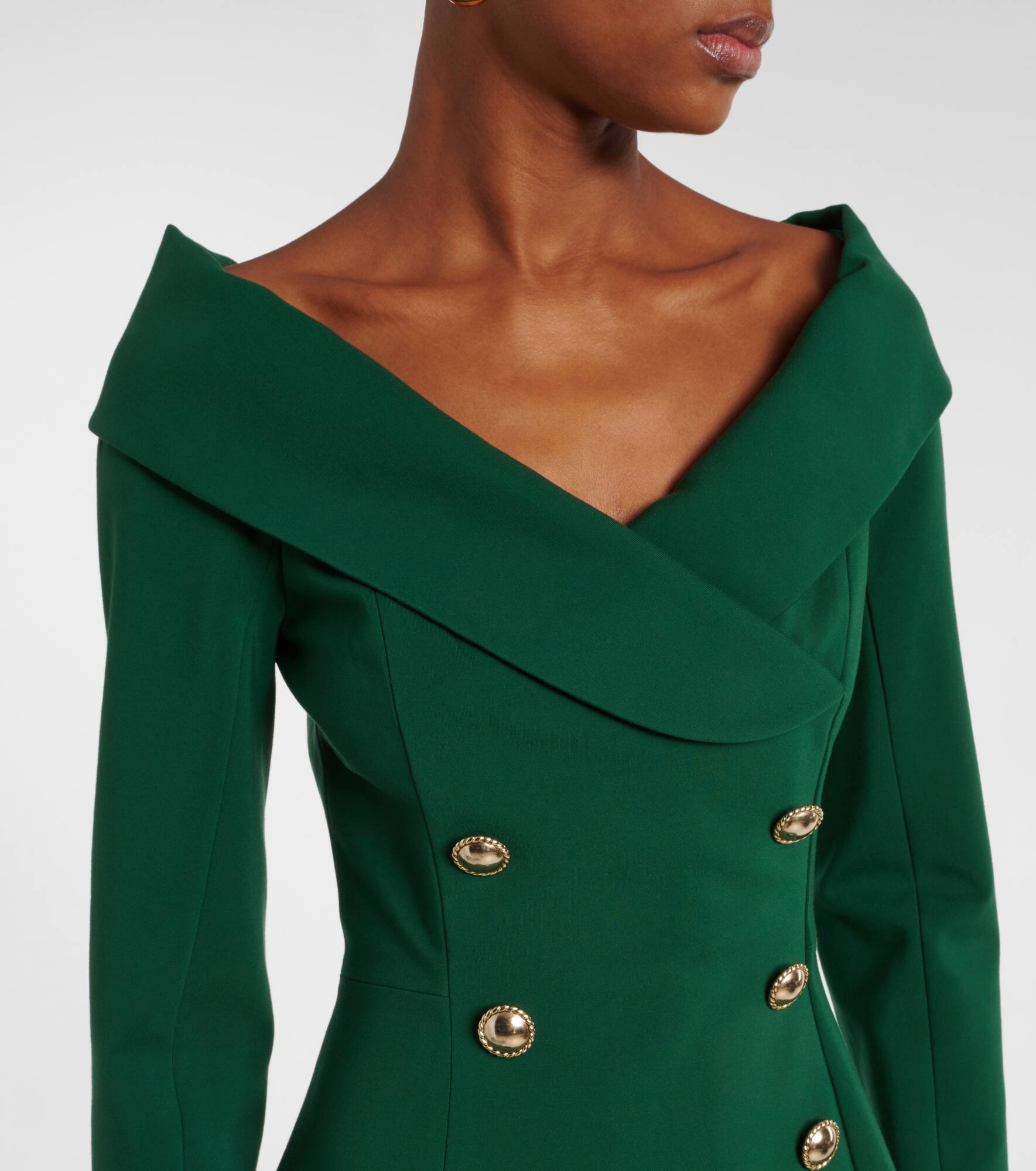 Off-shoulder midi dress - 3